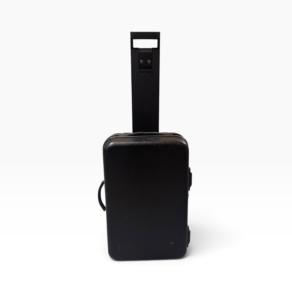 Samsonite Vintage Hard Shell Carry On Luggage with Built-in Cart Black 21 Inch